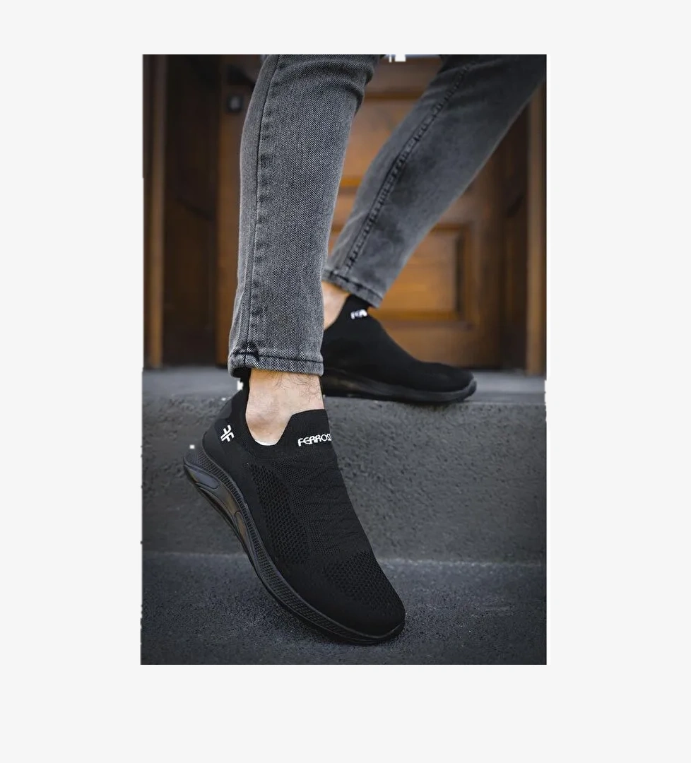 Ossa Slip On Nefes Alan Kalın Taban Erkek Sneaker