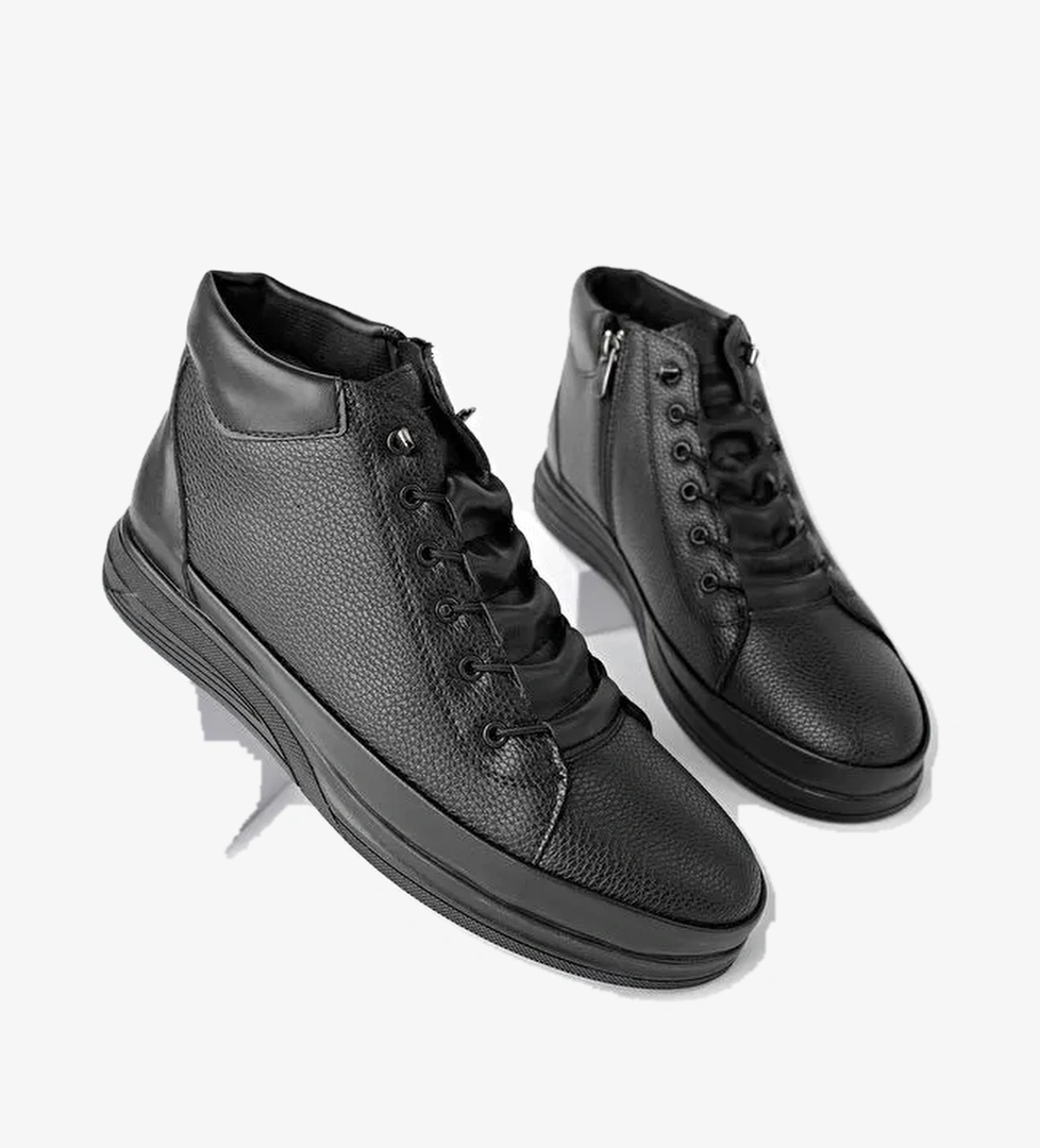 M0226 Erkek Kışlık Bağcıklı Fermuarlı Bot