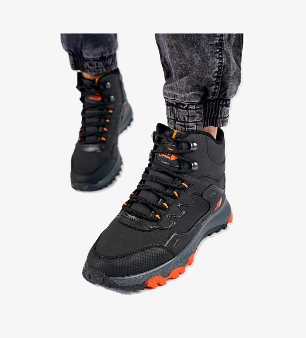 İZLAND Unisex Trekking Outdoor Bağcıklı Yandan Fermuarlı Kışlık Bot