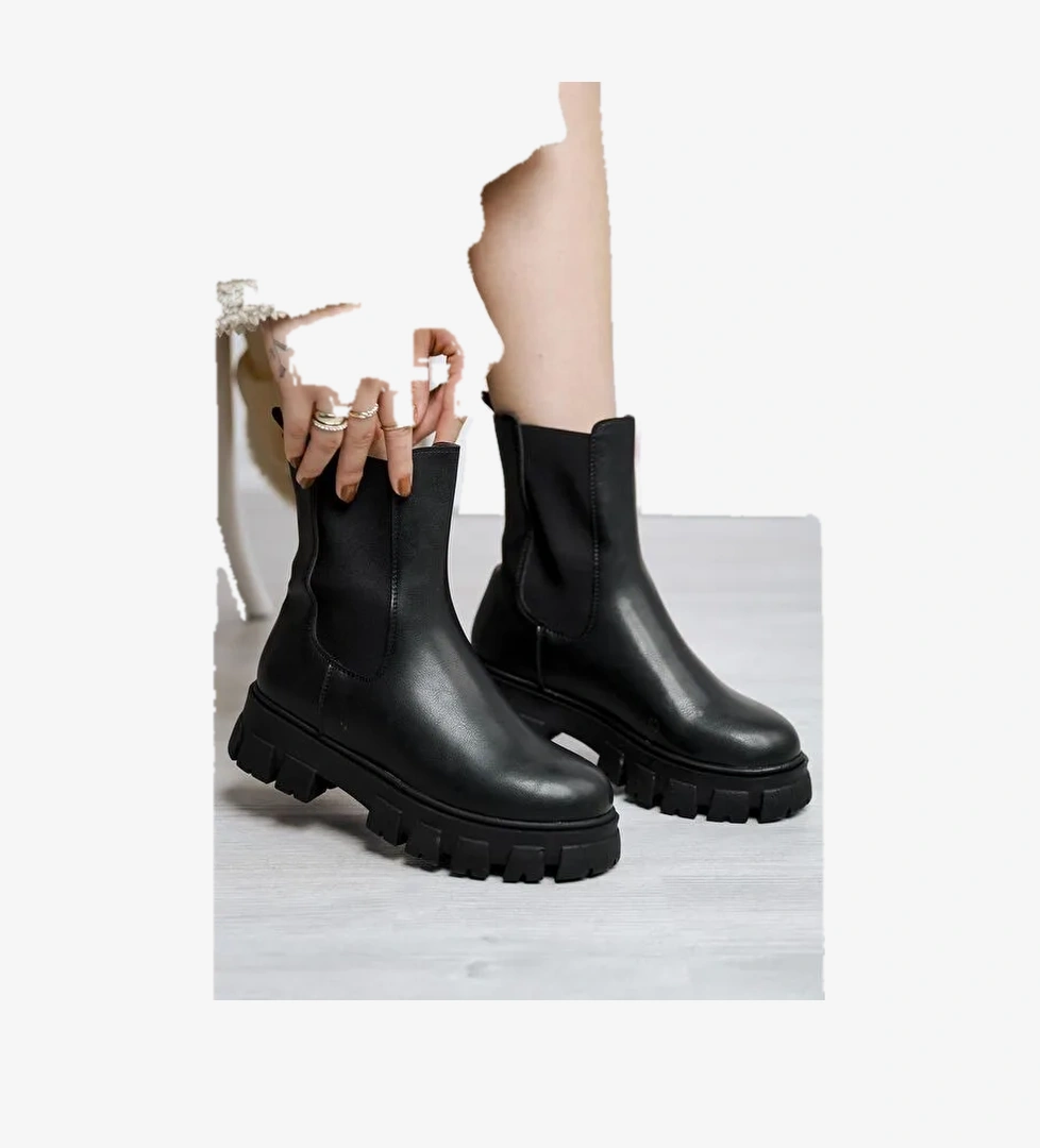 Oksit Keanna Lastikli Kalın Taban Kadın Bot model görseli