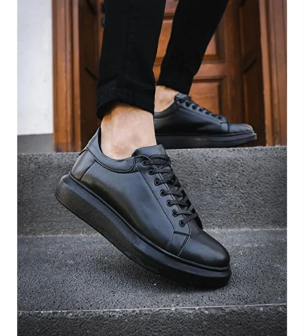 Cnt 360 Bağcıklı Kalın Taban Erkek Sneaker - Görsel 1
