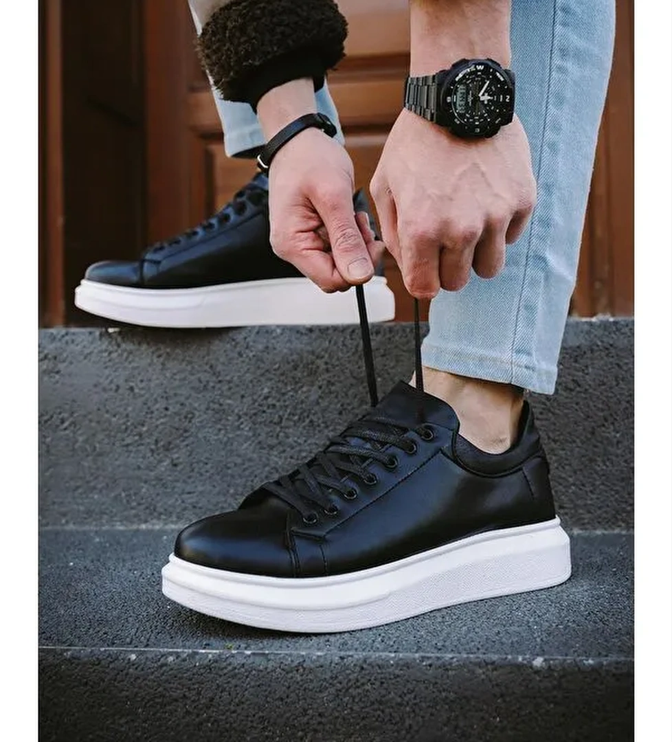 Cnt 360 Bağcıklı Kalın Taban Erkek Sneaker
