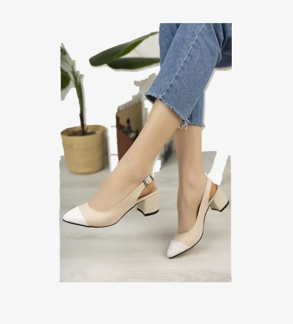 SHARON Kadın Günlük Topuklu Ayakkabı - Görsel 1