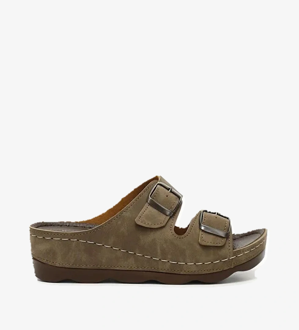 VİZON Tokalı Kadın Günlük Terlik 34054 - Görsel 1