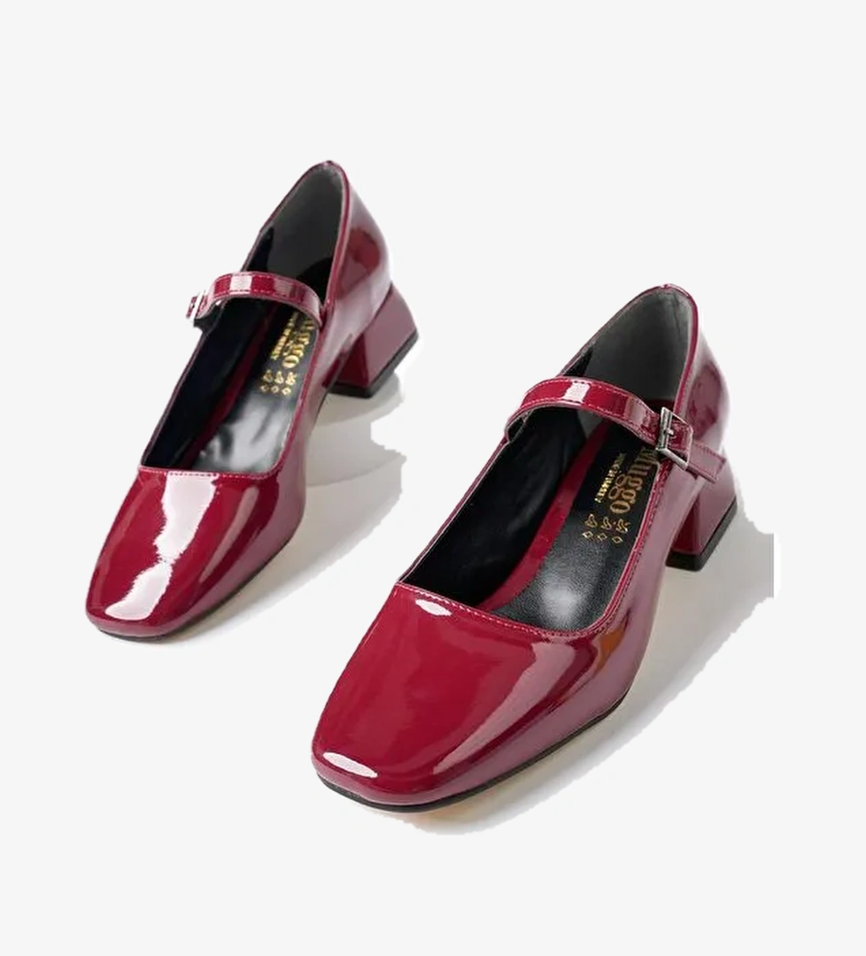 MARY Kare Burunlu Kadın Kısa Topuklu Ayakkabı