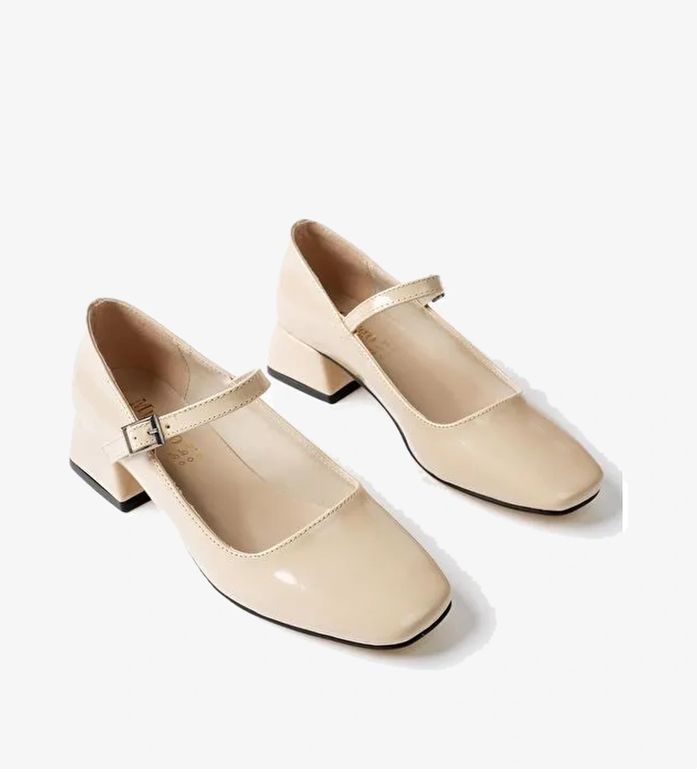 MARY Kare Burunlu Kadın Kısa Topuklu Ayakkabı