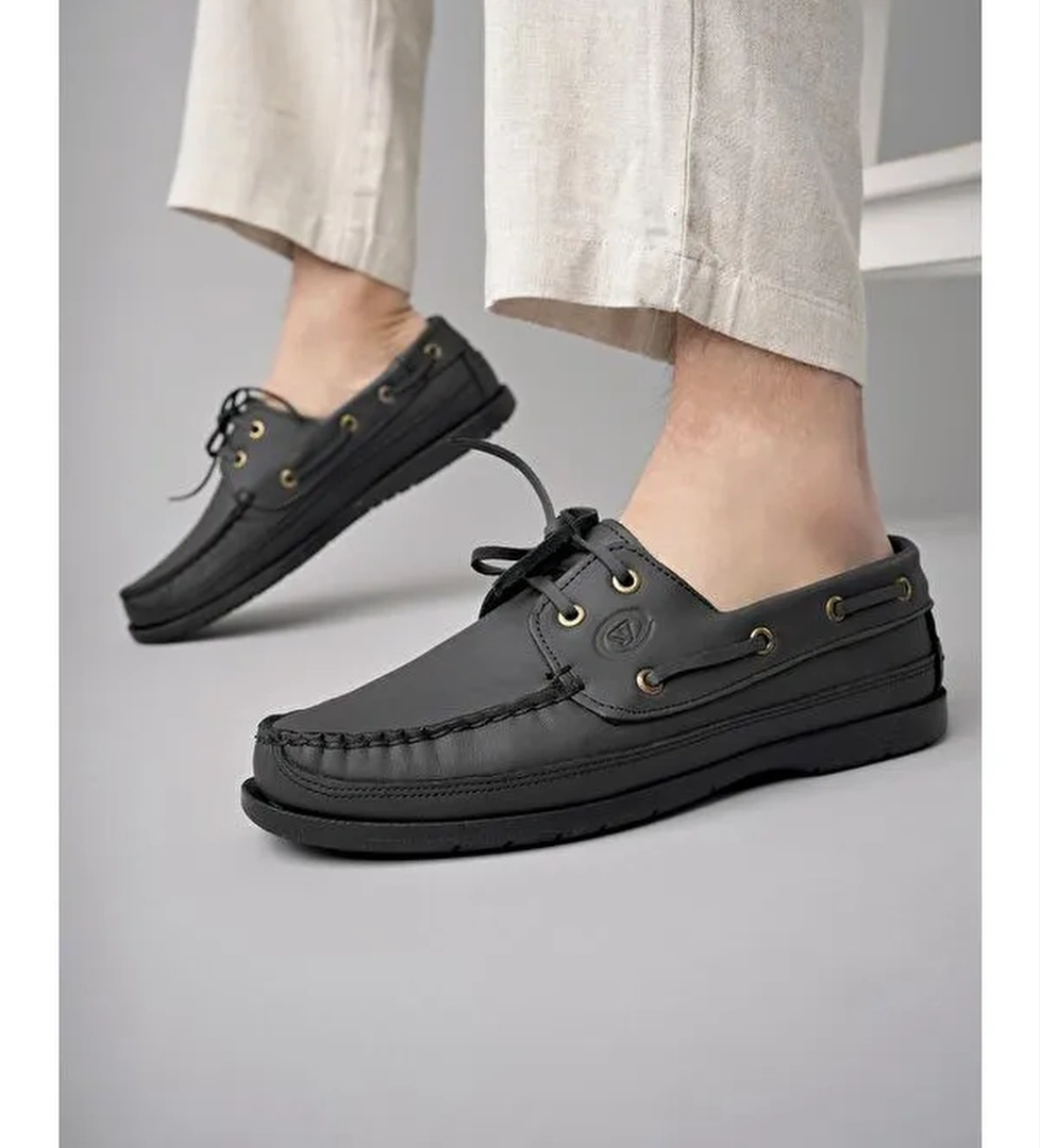 Sidro Deri Erkek Günlük Klasik Casual Ayakkabı - Görsel 1