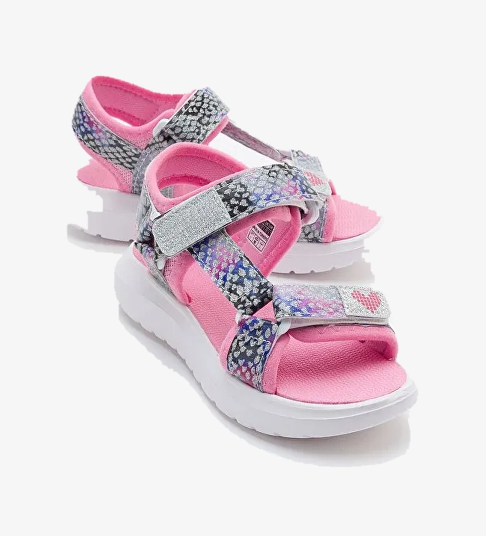 Kız Çocuk Gümüş Anatomik Hafif Spor Sandalet - Görsel 1
