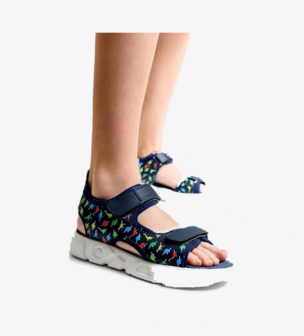 Erkek Çocuk Lacivert Anatomik Spor Sandalet - Görsel 1