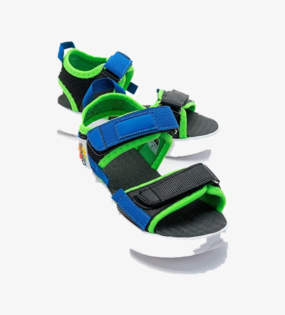 Erkek Çocuk Siyah Anatomik Hafif Spor Sandalet