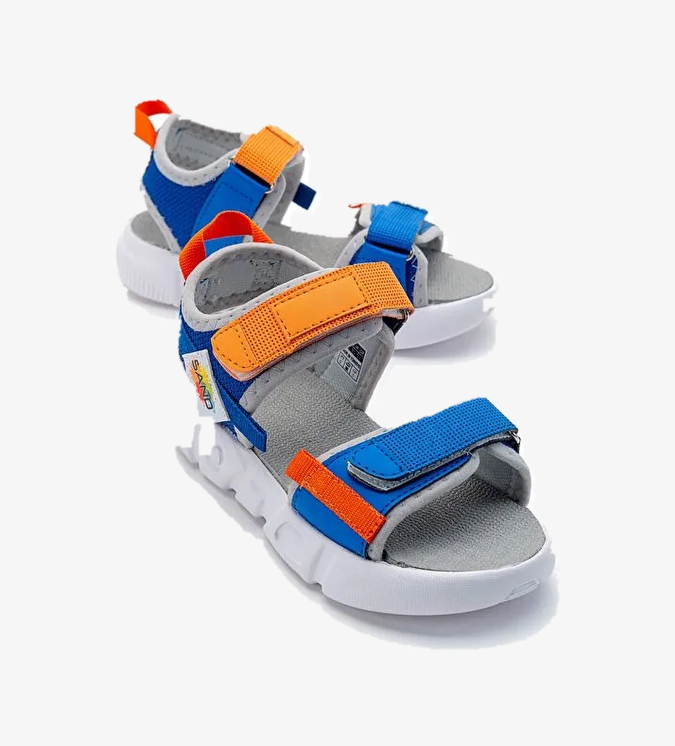Erkek Çocuk Saks Mavi Anatomik Hafif Spor Sandalet