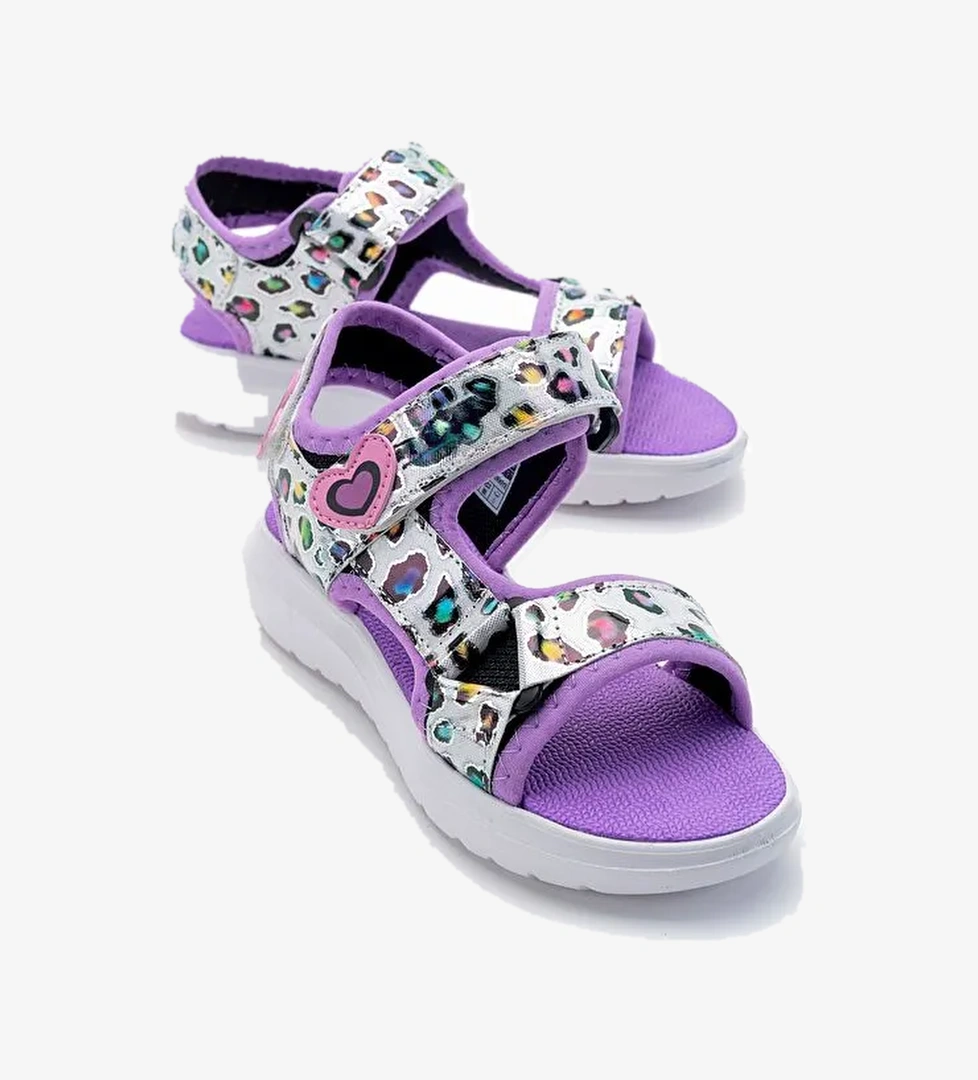 Kız Çocuk Lila Anatomik Hafif Spor Sandalet - Görsel 1
