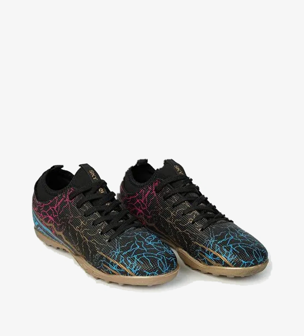 Yuvarlak Burunlu Bağcıklı Desenli Erkek Krampon Ayakkabı