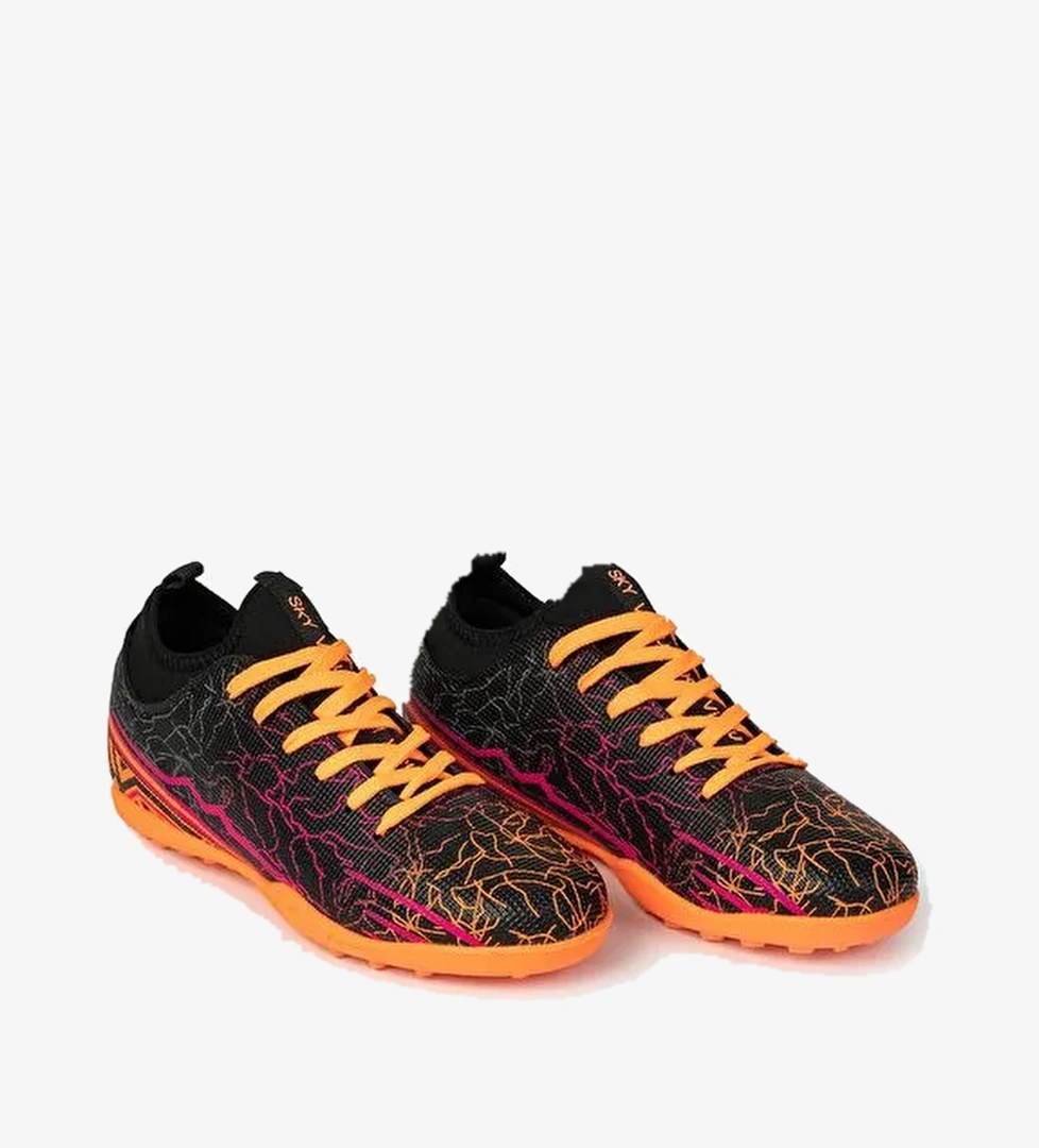 Yuvarlak Burunlu Bağcıklı Desenli Erkek Krampon Ayakkabı