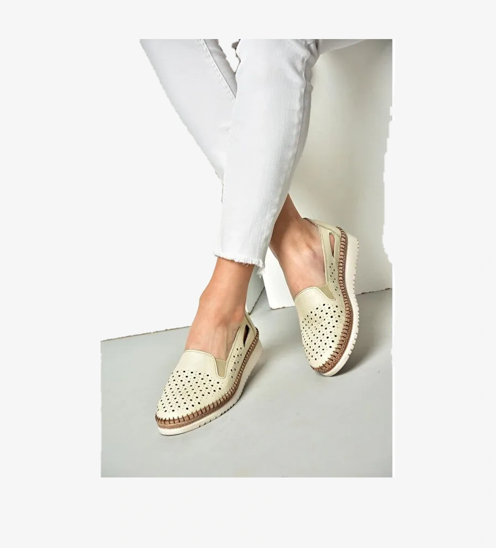 P5555011 Bej Kadın Ayakkabı