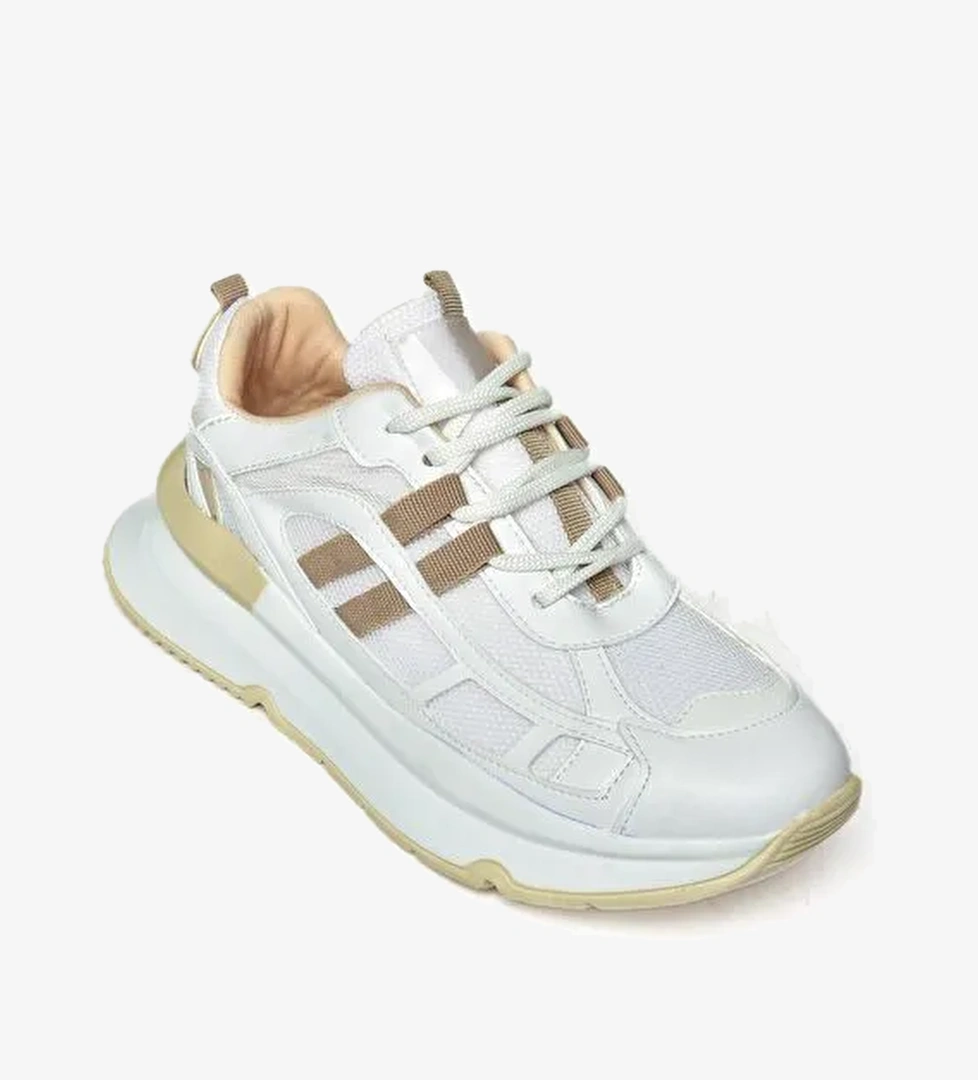 S9730176 Beyaz/Vizon Kadın Sneakers