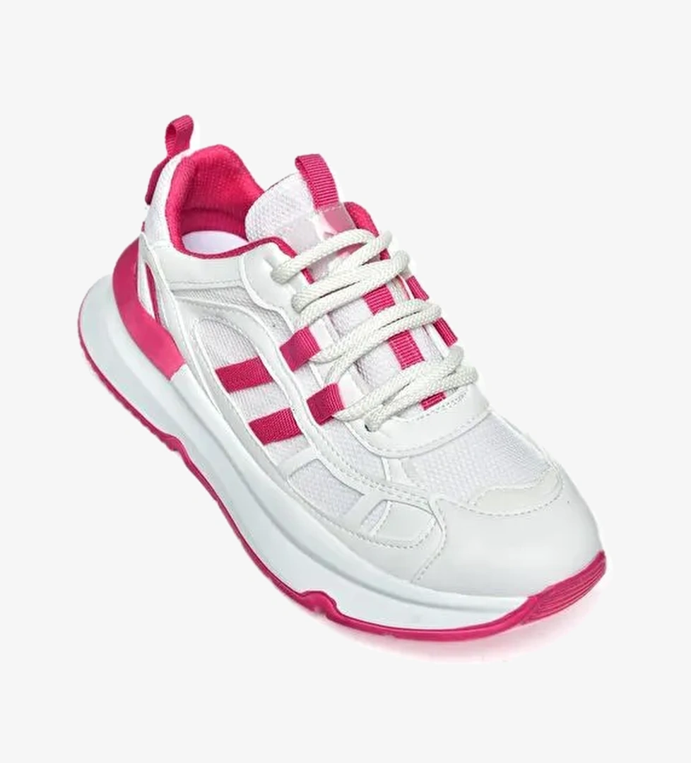 S9730176 Beyaz/Fuşya Kadın Sneakers