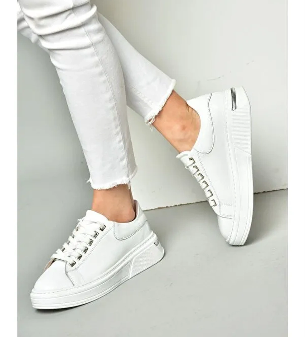 P5550200 Beyaz Kadin Sneakers