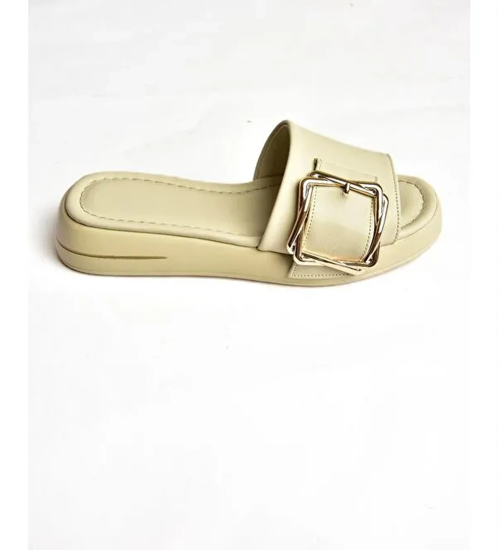 S5181063 Bej Kadın Terlik - Görsel 1