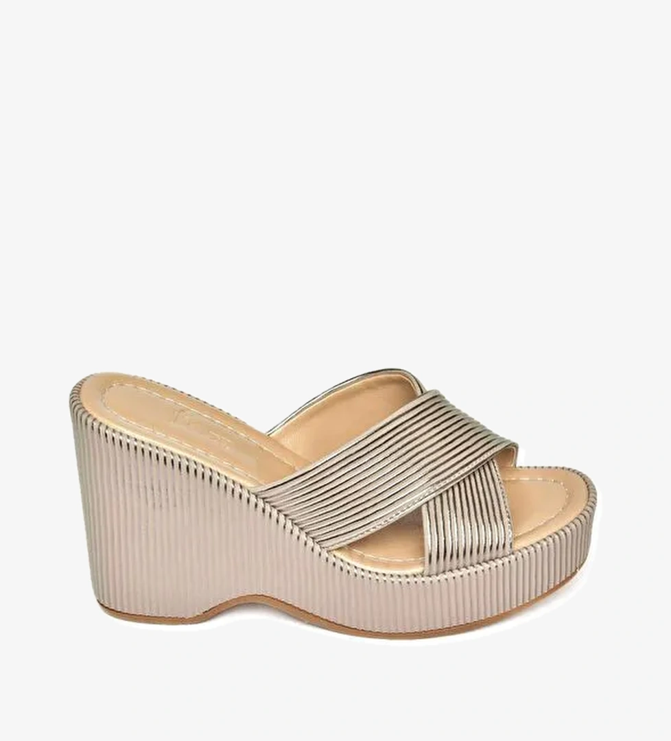 S2501014 Platin Kadın Terlik