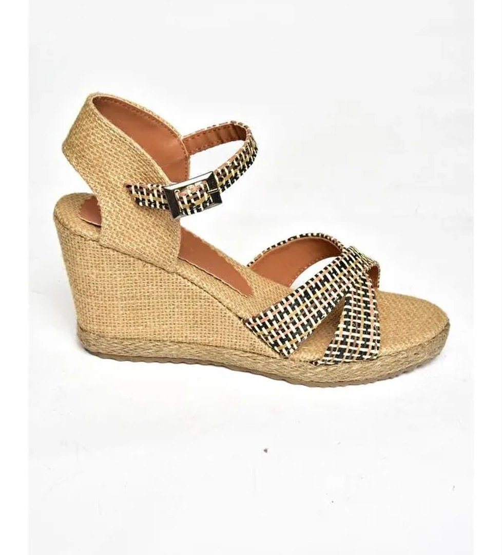 S2414140 Siyah Kadın Dolgu Topuklu Ayakkabı