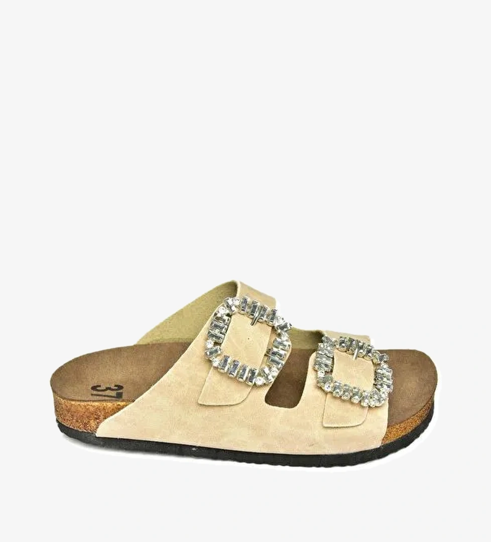 K7776048 Bej Kadın Terlik - Görsel 1