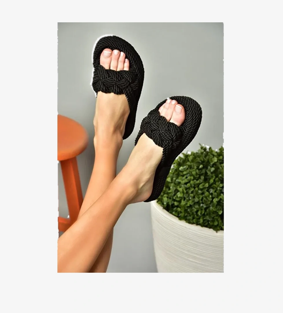 S5960227 Siyah Kadın Terlik