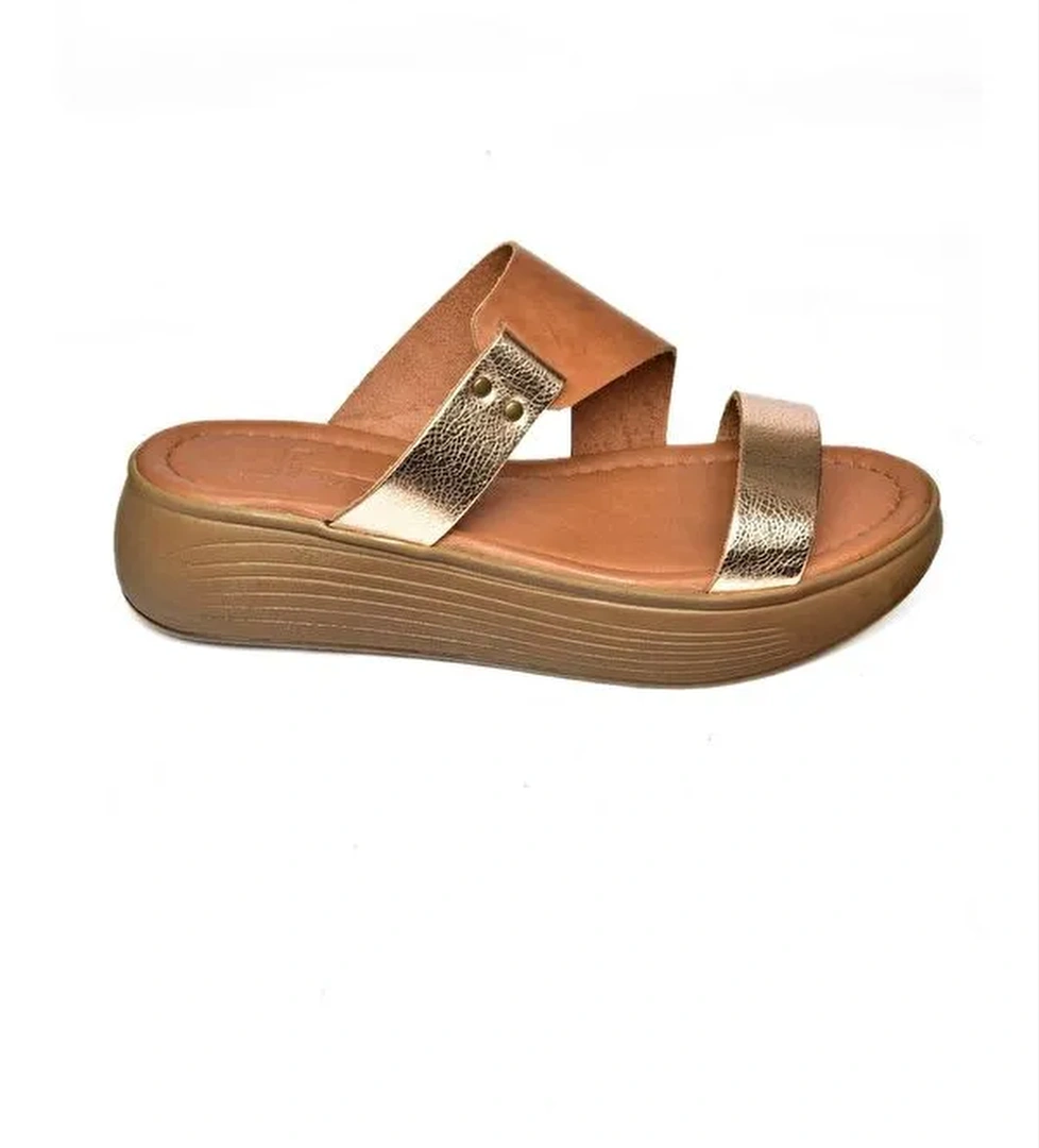 S2910597 Taba/Bakır Kadın Terlik - Görsel 1