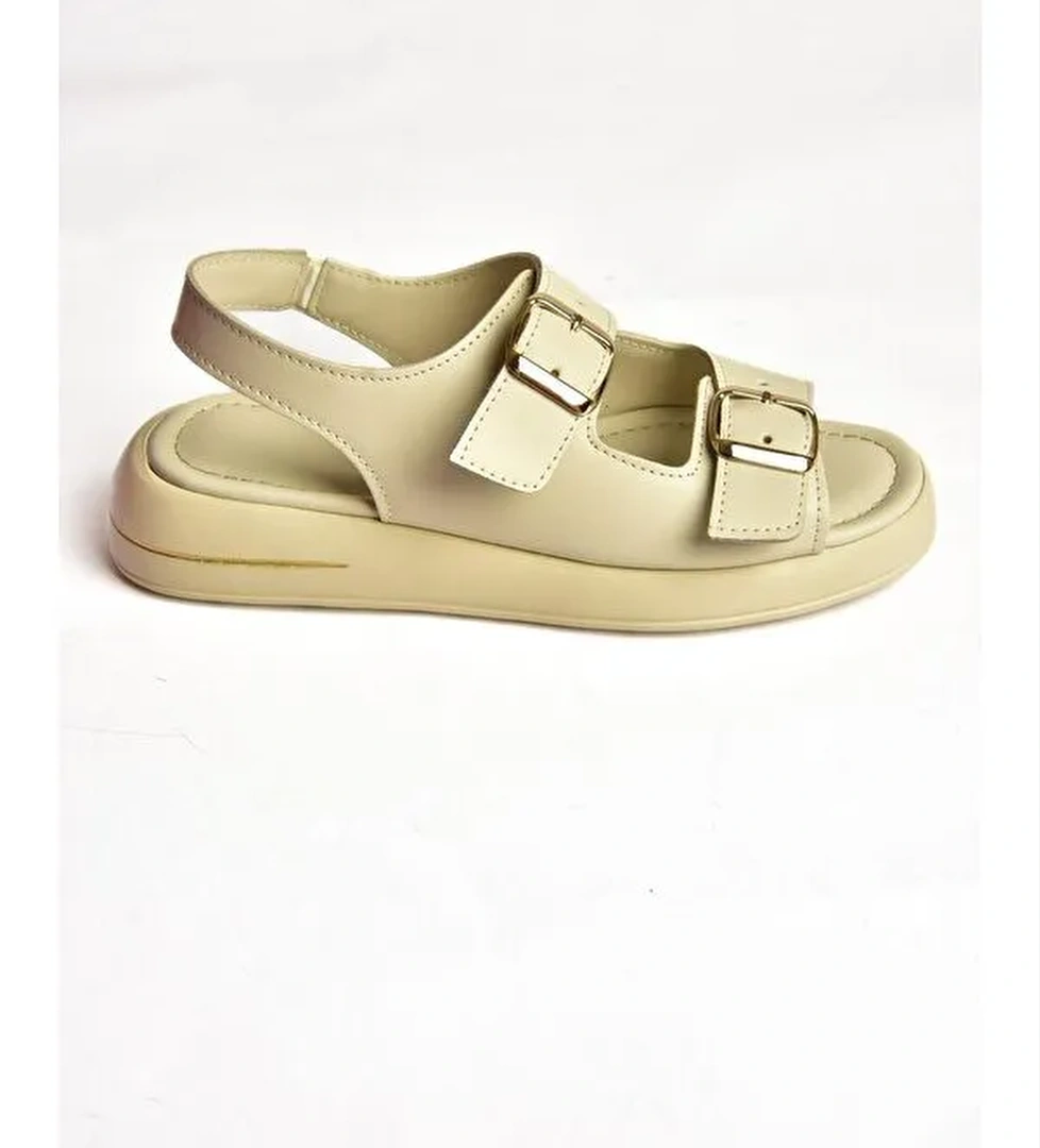 S5181083 Bej Kadın Sandalet - Görsel 1