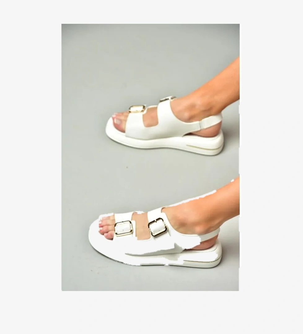 S5181083 Beyaz Kadın Sandalet