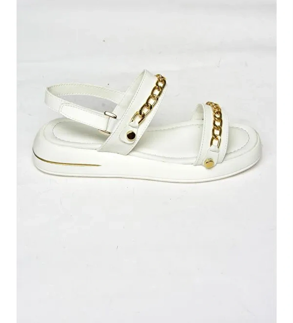 S5181056 Beyaz Kadın Sandalet