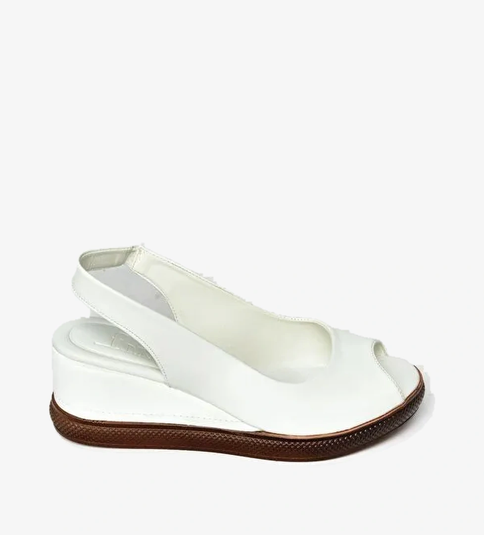 S6743070 Beyaz Kadın Sandalet