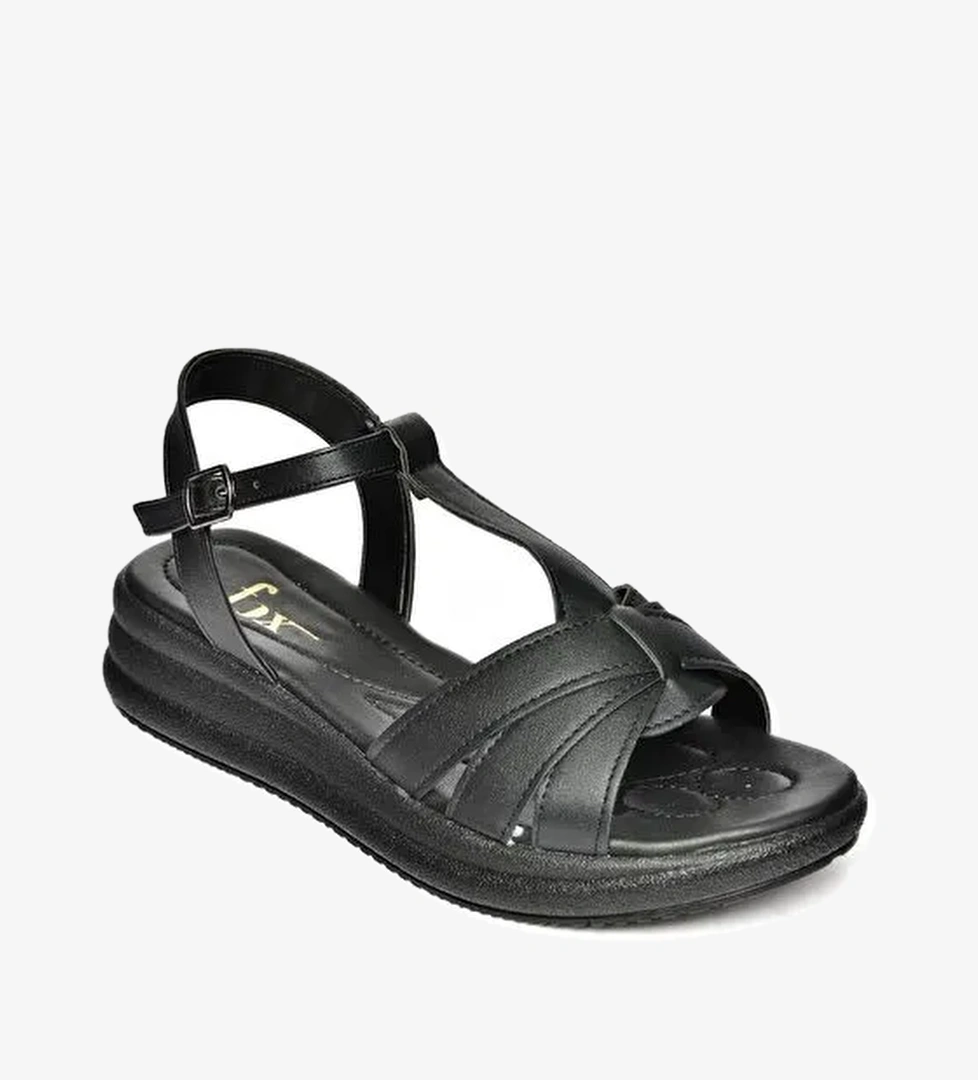 S3149140 Siyah Kadın Sandalet - Görsel 1