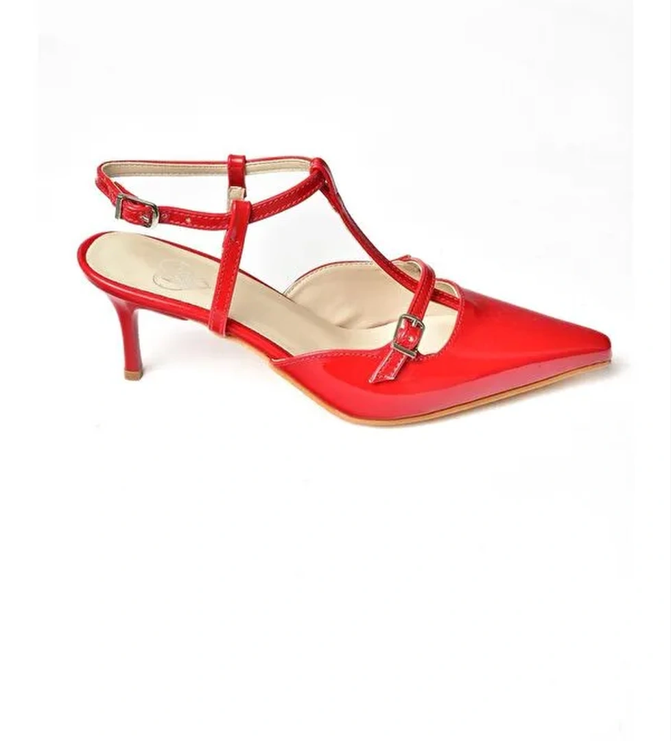 S6540712 Kırmızı Kadın Topuklu Ayakkabı