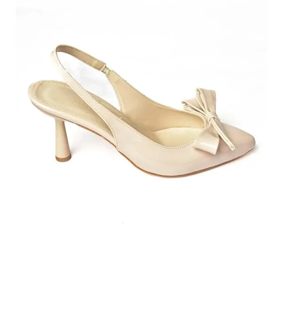 S5180819 Bej Kadın Topuklu Ayakkabı - Görsel 1