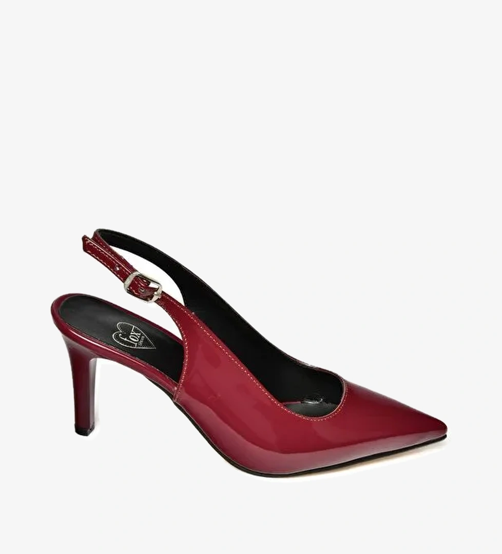 S6540717 Bordo Kadın Topuklu Ayakkabı