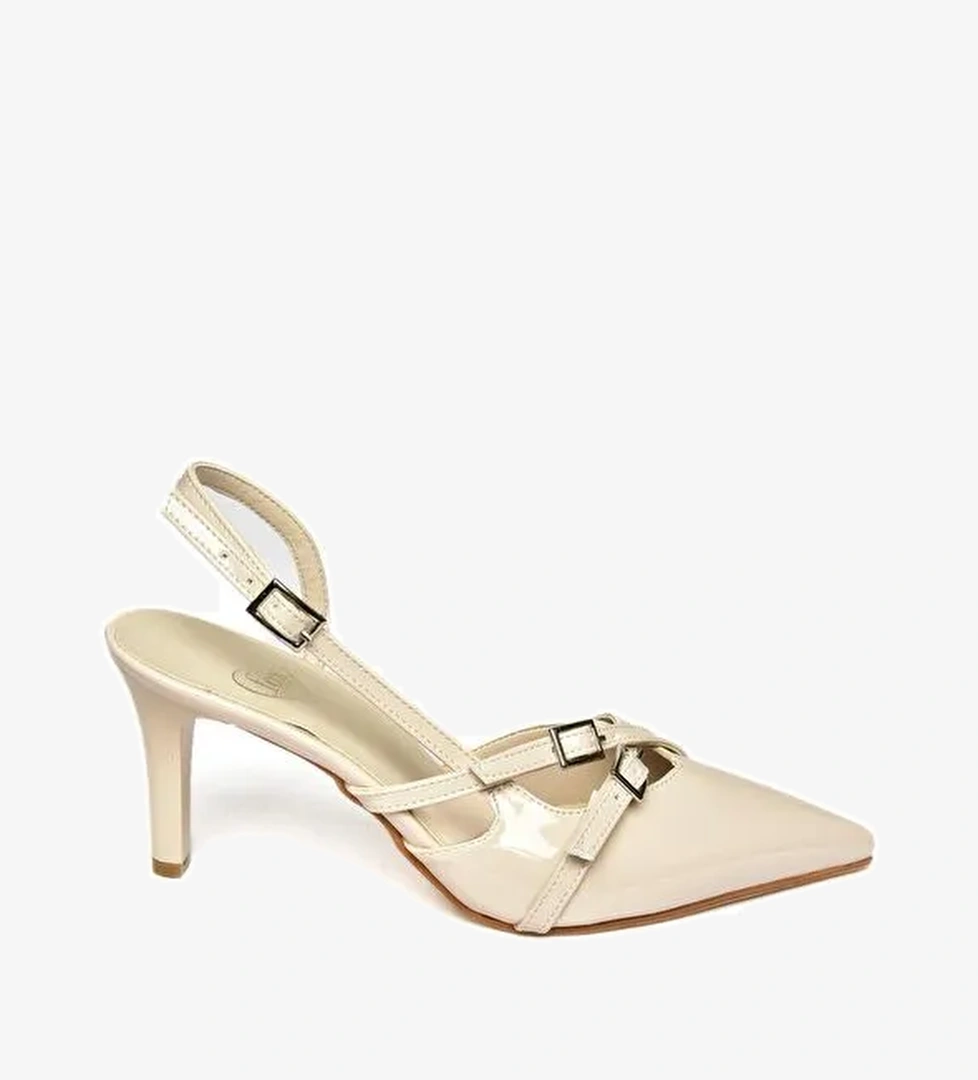 S6540719 Bej Kadın Topuklu Ayakkabı