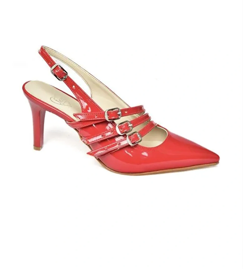 R6542183 Kırmızı Kadın Topuklu Ayakkabı