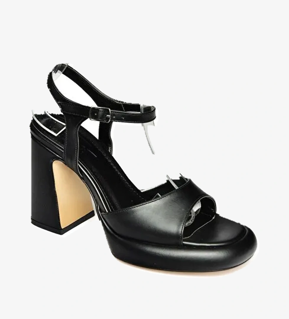 S5690128 Siyah Kadın Topuklu Ayakkabı