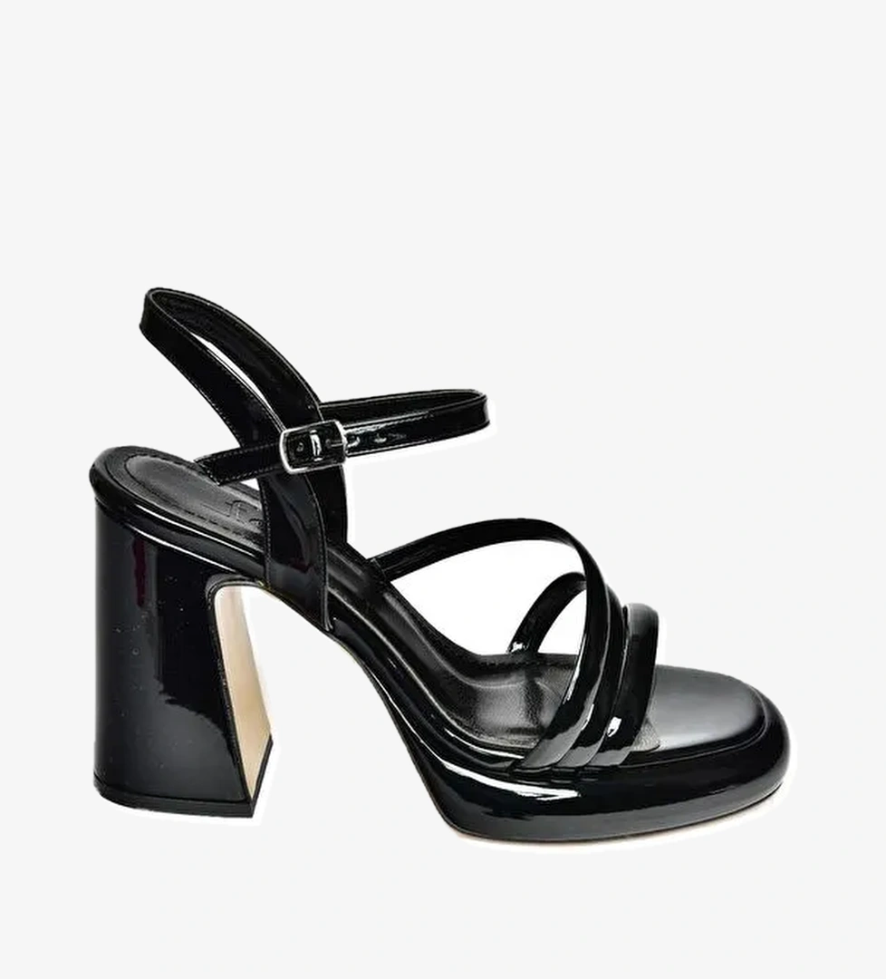 S5690202 Siyah Kadın Topuklu Ayakkabı