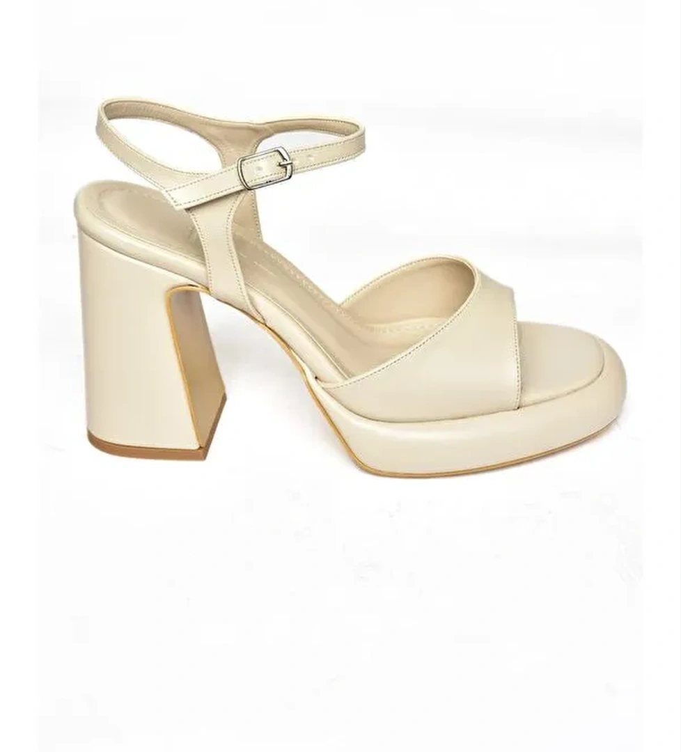 S5690128 Ten Kadın Topuklu Ayakkabı - Görsel 1