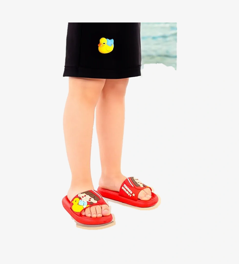 Eva Plaj Havuz Okul Kreş Kız Çocuk Terlik Twg 015