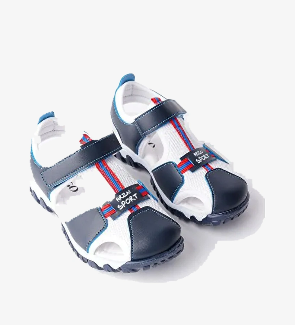 TWEETY Günlük Ortopedik Hafif Taban Önü Kapalı Cırtlı Unisex Çocuk Sandalet - Görsel 1