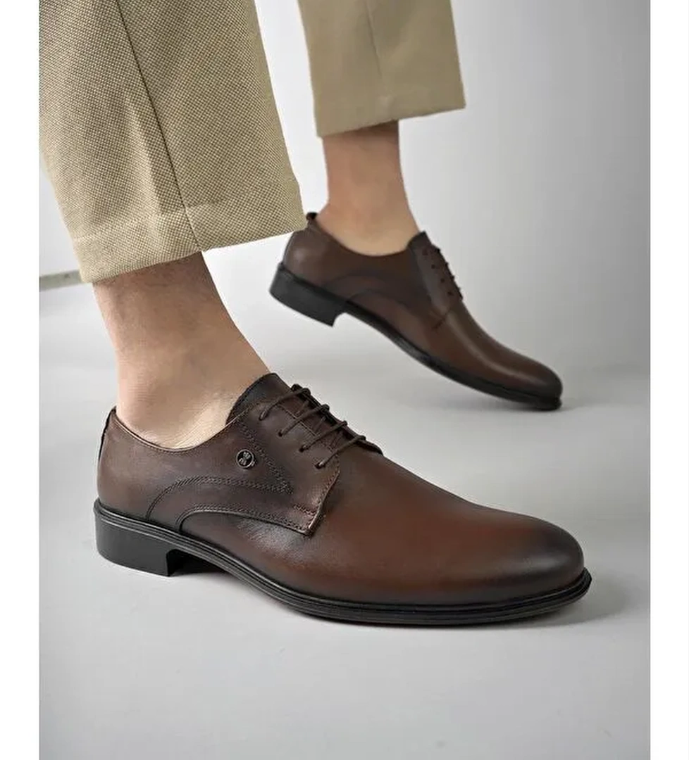 H0143 Erkek Günlük Klasik Hakiki Deri Ayakkabı