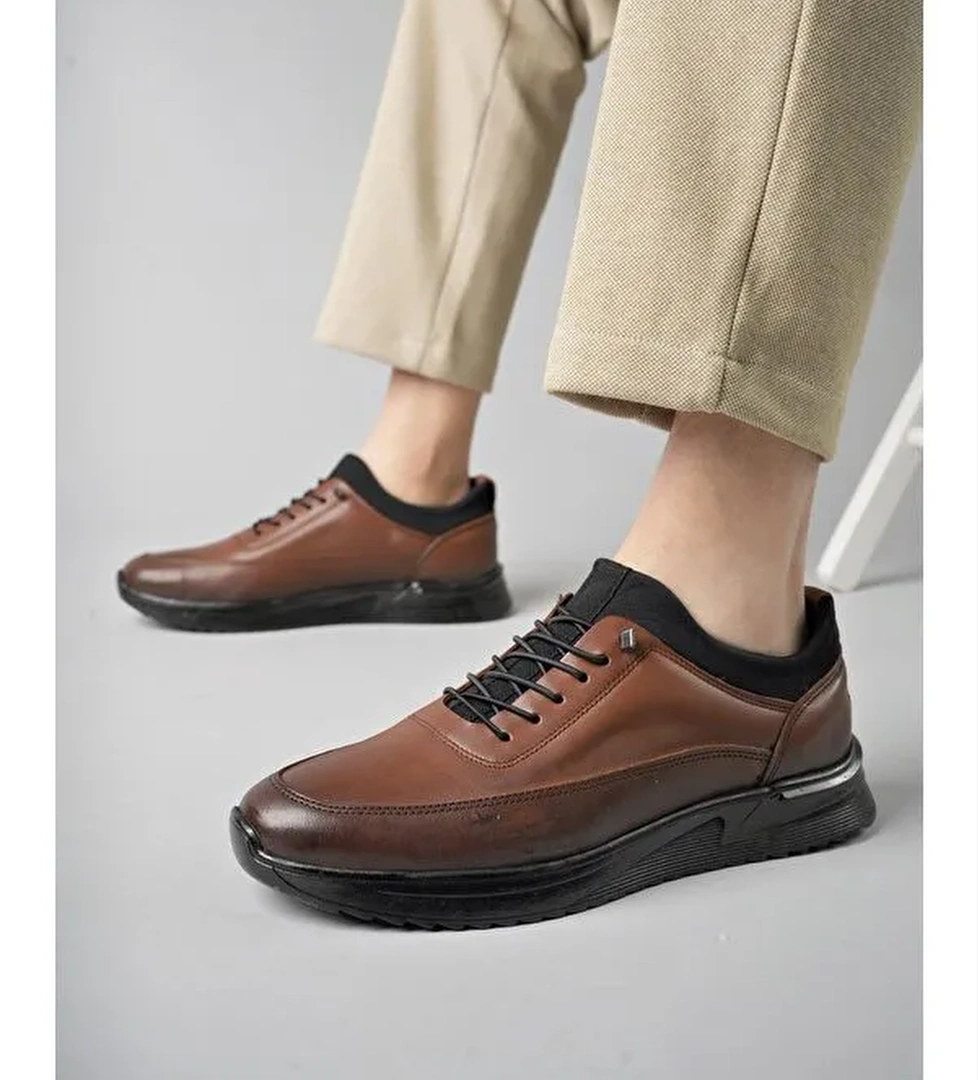 FREE Erkek Günlük Klasik Hakiki Deri Casual Rahat Ortopedik Ayakkabı