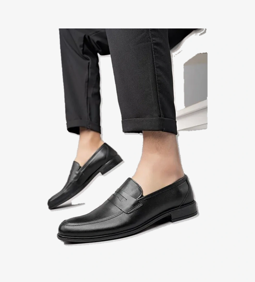 H0140 Erkek Günlük Klasik Hakiki Deri Ayakkabı - Görsel 1