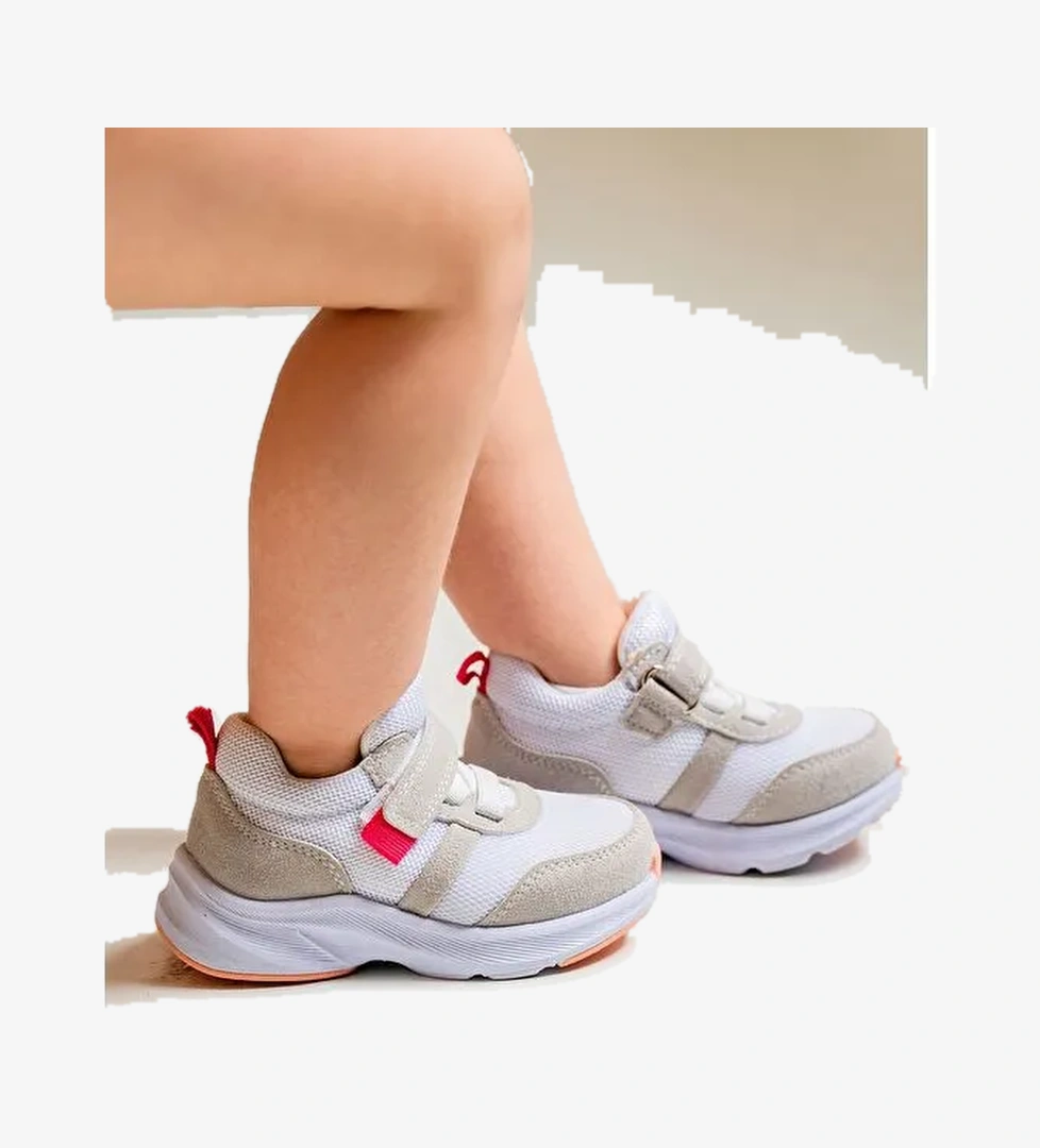 Unisex Çocuk Beyaz Günlük Spor Ayakkabı