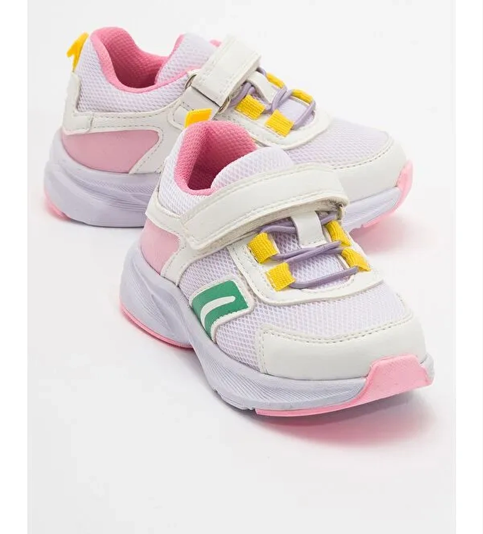 Kız Çocuk Beyaz Günlük Spor Ayakkabı