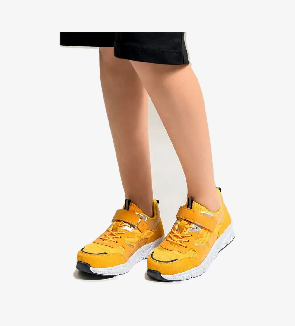 Unisex Çocuk Sarı Günlük Spor Ayakkabı - Görsel 1