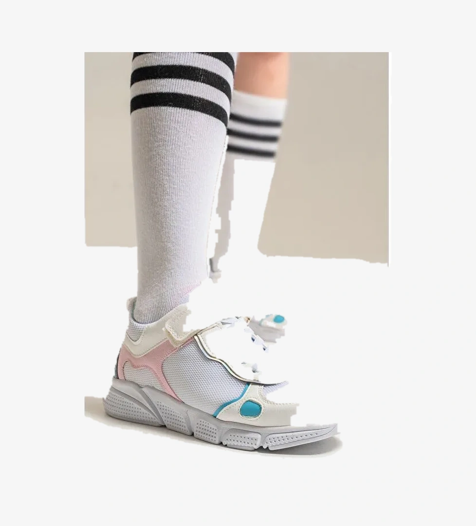 Kız Çocuk Beyaz Günlük Spor Ayakkabı